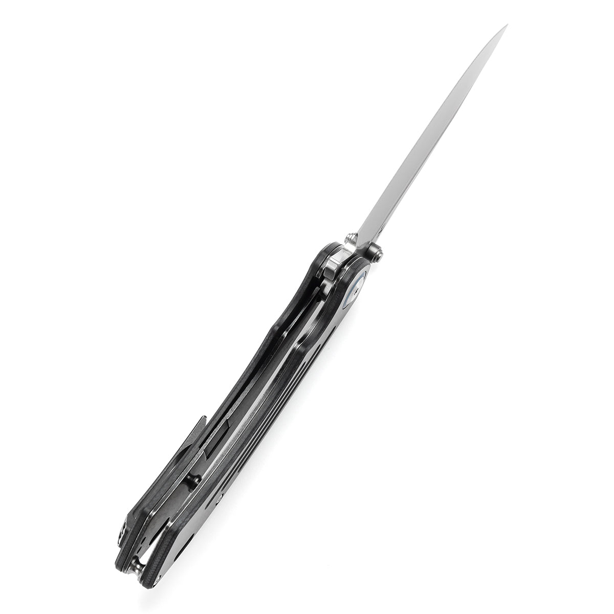 Kansept Pretatout K1032A5 blade detail – stonewashed CPM-S35VN drop point