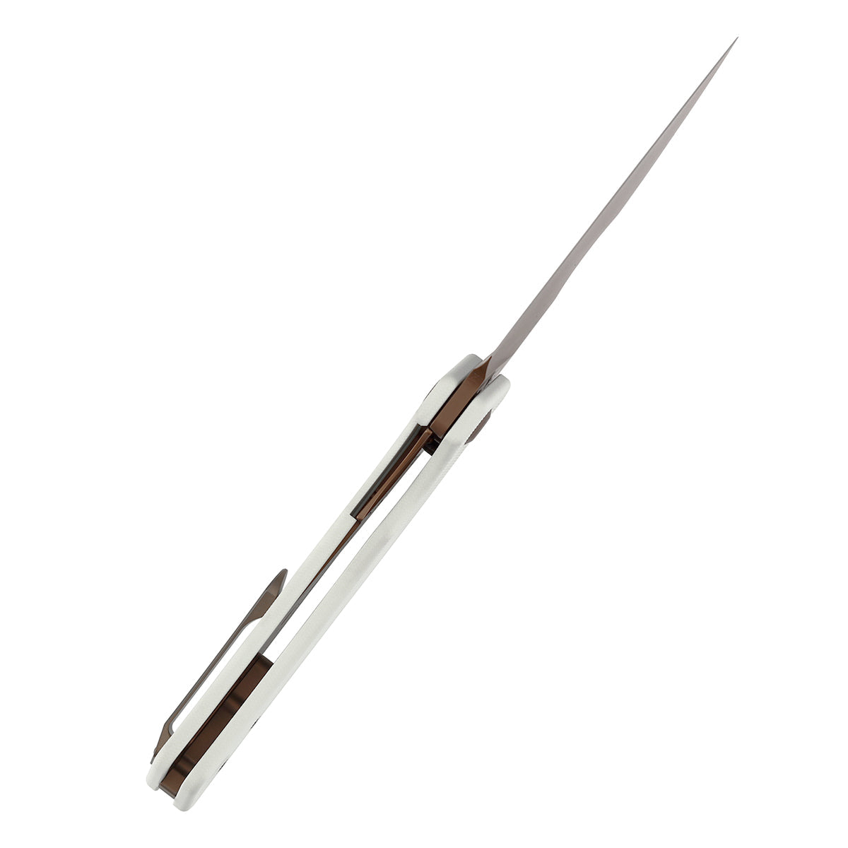 Kansept Egress K1033B3 white G10 handle scales