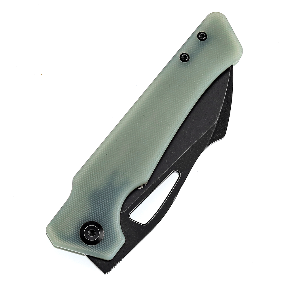 Kansept Egress K1033C2 blade detail – black stonewashed CPM-S35VN wharncliffe
