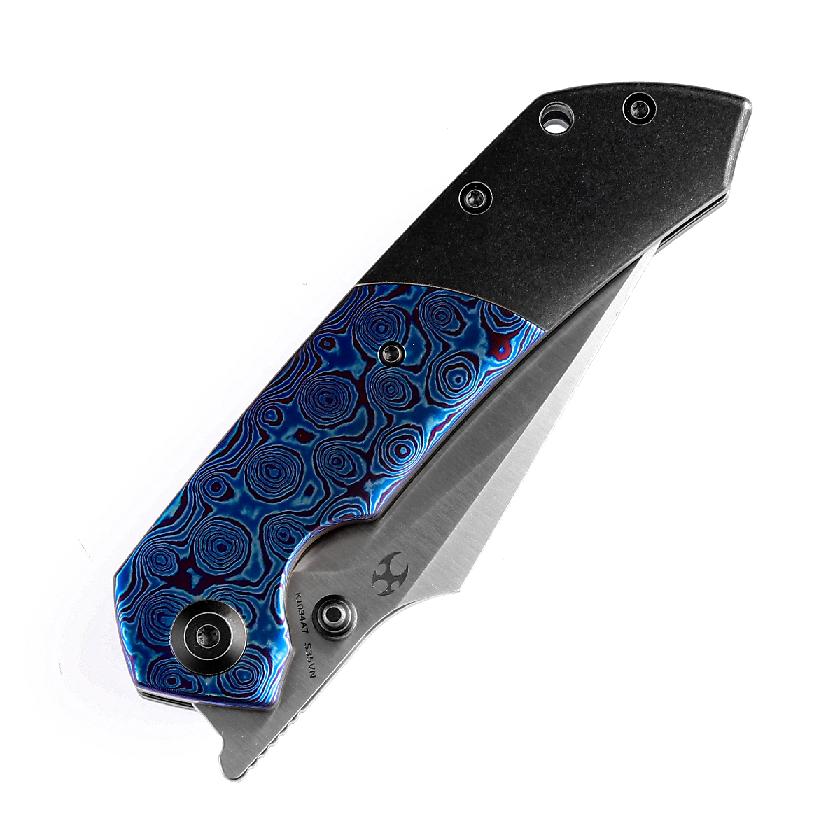 Kansept Fenrir K1034A7 blade detail – satin CPM-S35VN harpoon