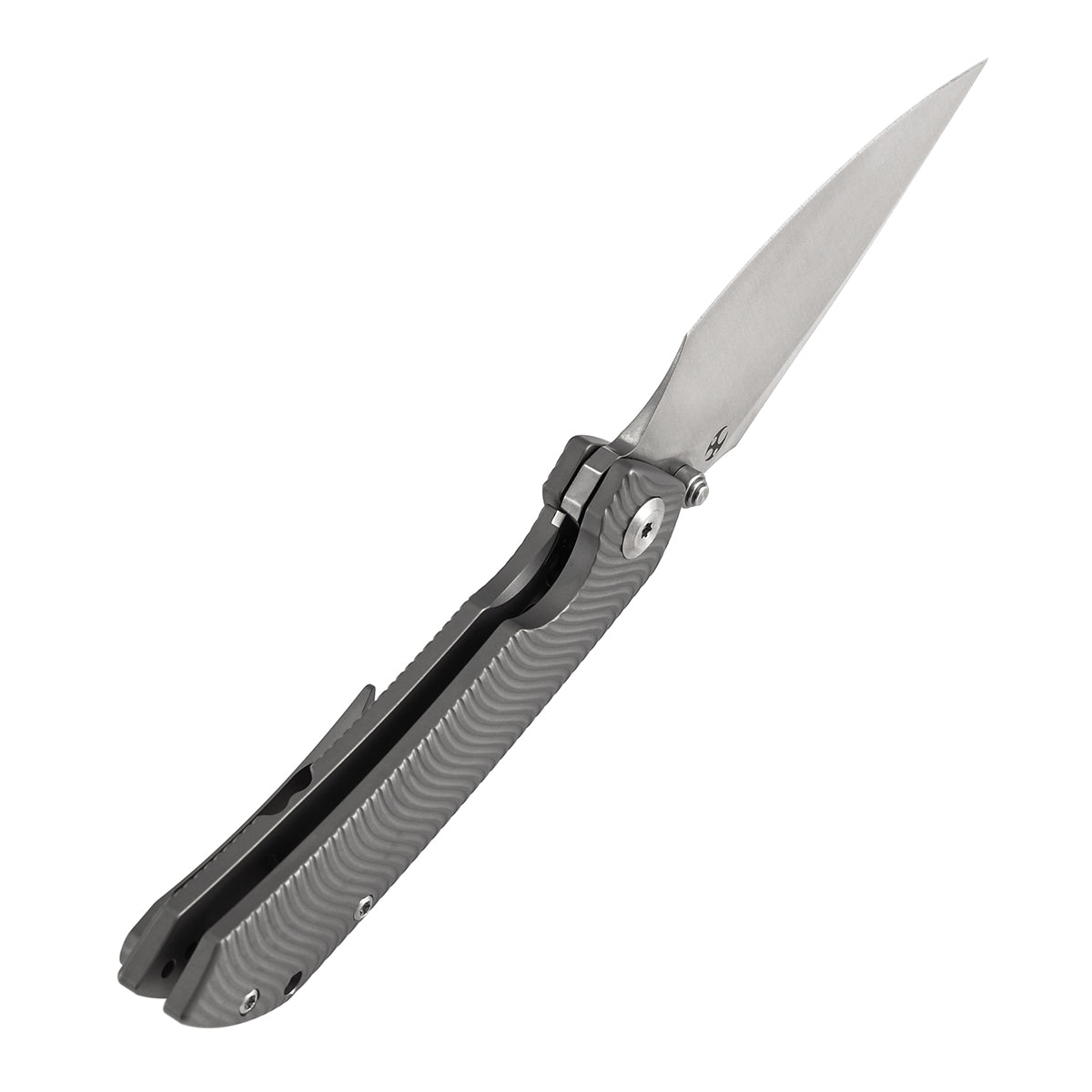 Kansept Fenrir K1034C1 blade detail - satin CPM S35VN harpoon