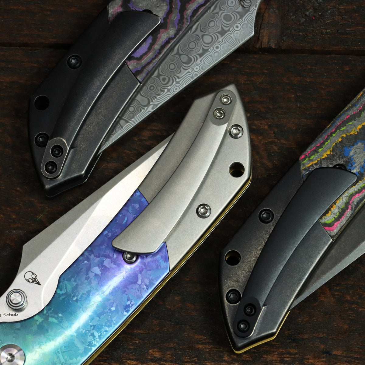 Kansept Fenrir K1034H1 80S Camo Carbon Fiber & Blackwash Titanium handle scales