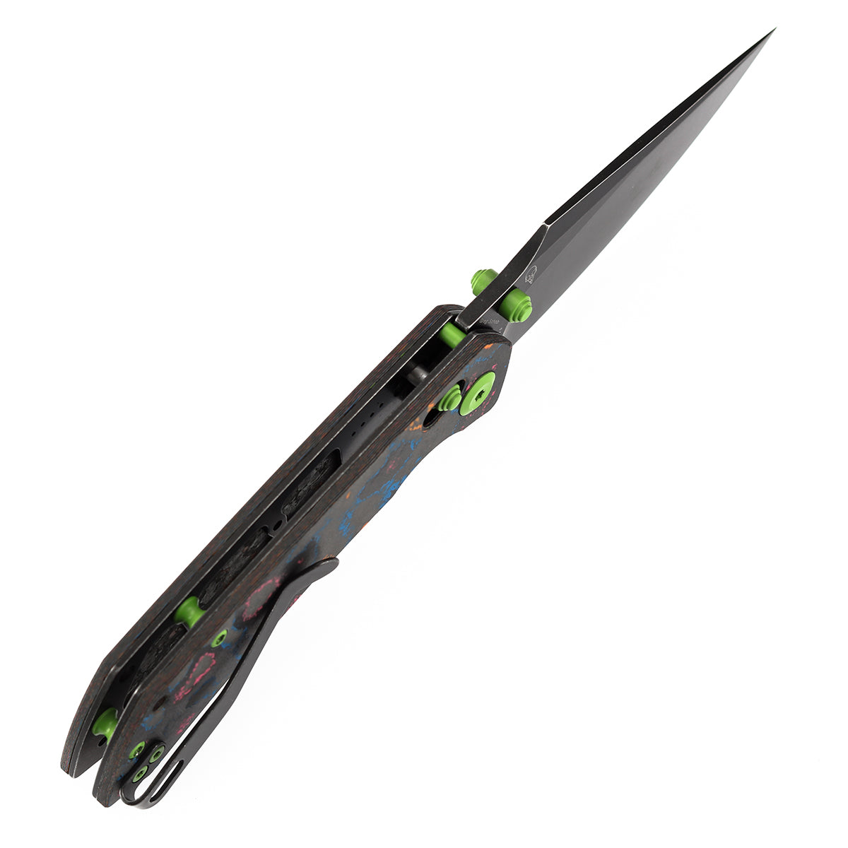 Kansept Fenrir K1034V4 blade detail – black stonewashed CPM S35VN harpoon