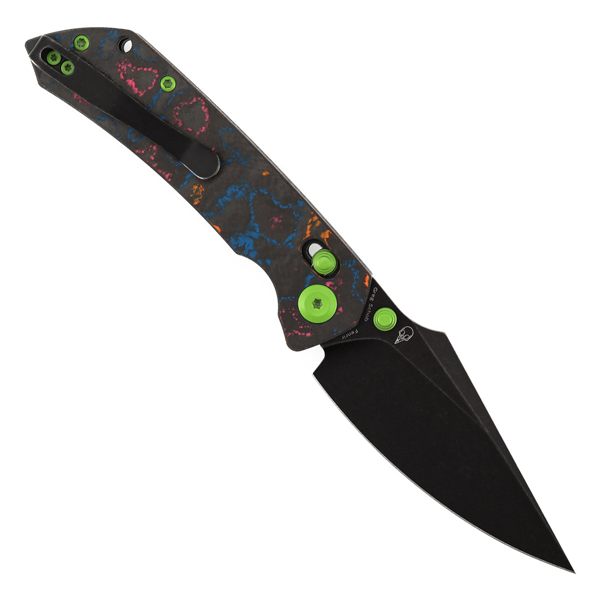 Kansept Fenrir K1034V4 open position showing CPM S35VN harpoon blade
