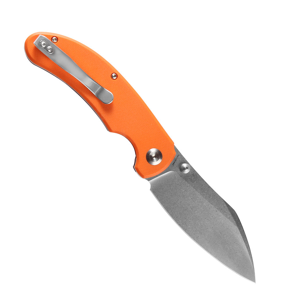 Kansept Nesstreet K1039A5 open position showing CPM-S35VN drop point blade