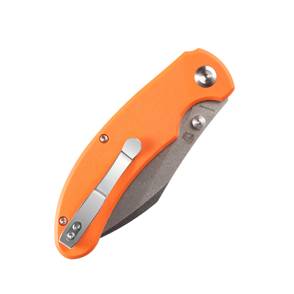 Kansept Nesstreet K1039A5 orange G10 handle scales