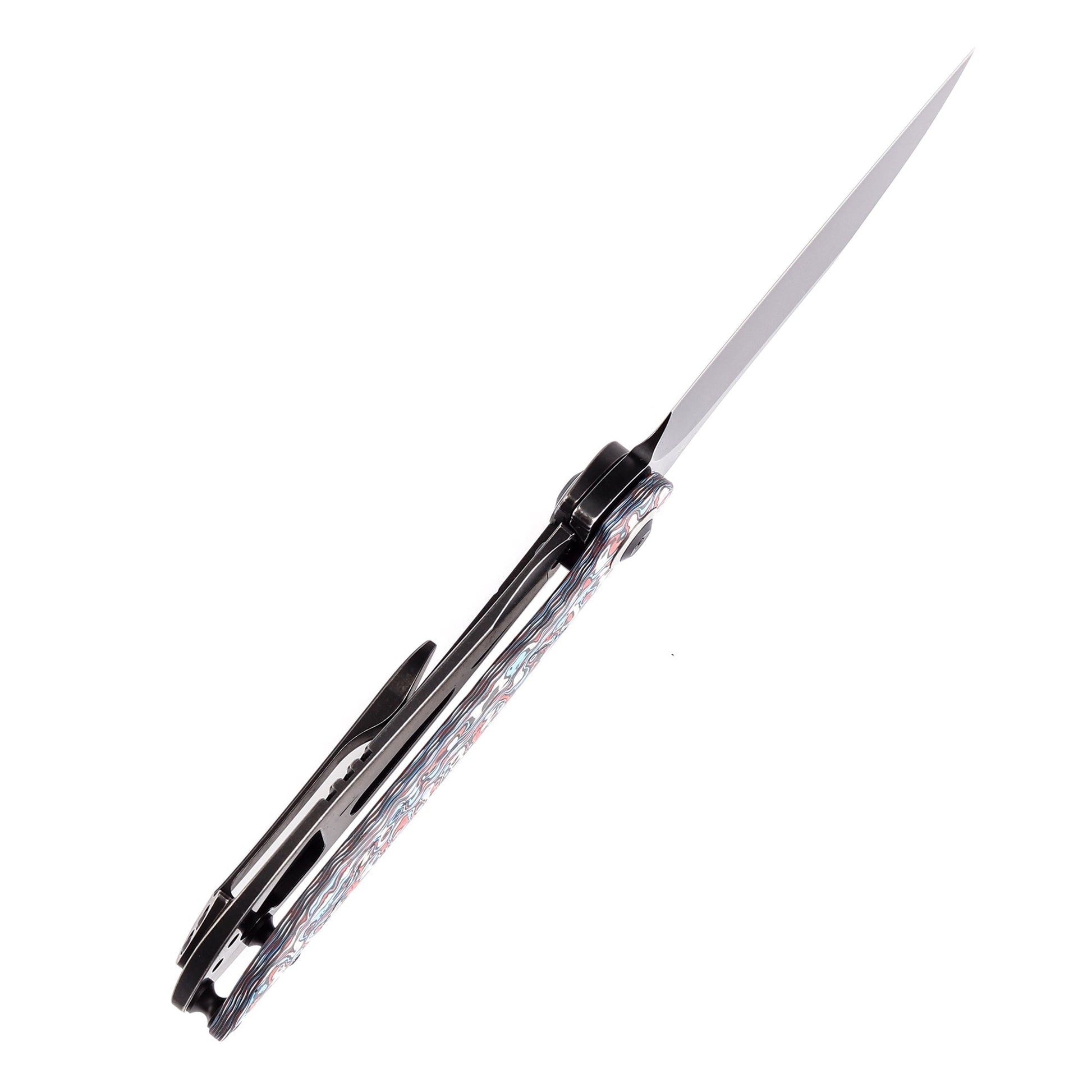 Kansept Prometheus K1040A2 blade detail – blackwash CPM-S35VN drop point