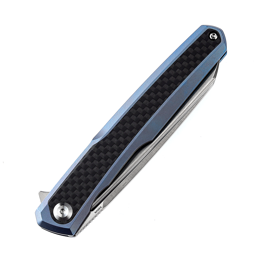 Kansept Arcus K1046A1 blade detail – satin CPM-S35VN wharncliffe