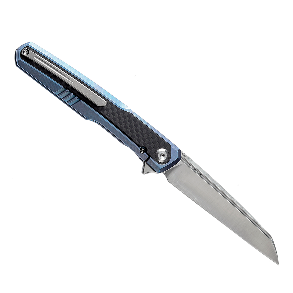 Kansept Arcus K1046A1 open position showing CPM-S35VN wharncliffe blade