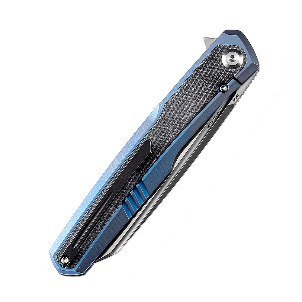 Kansept Arcus K1046A3 open position showing CPM-S35VN wharncliffe blade