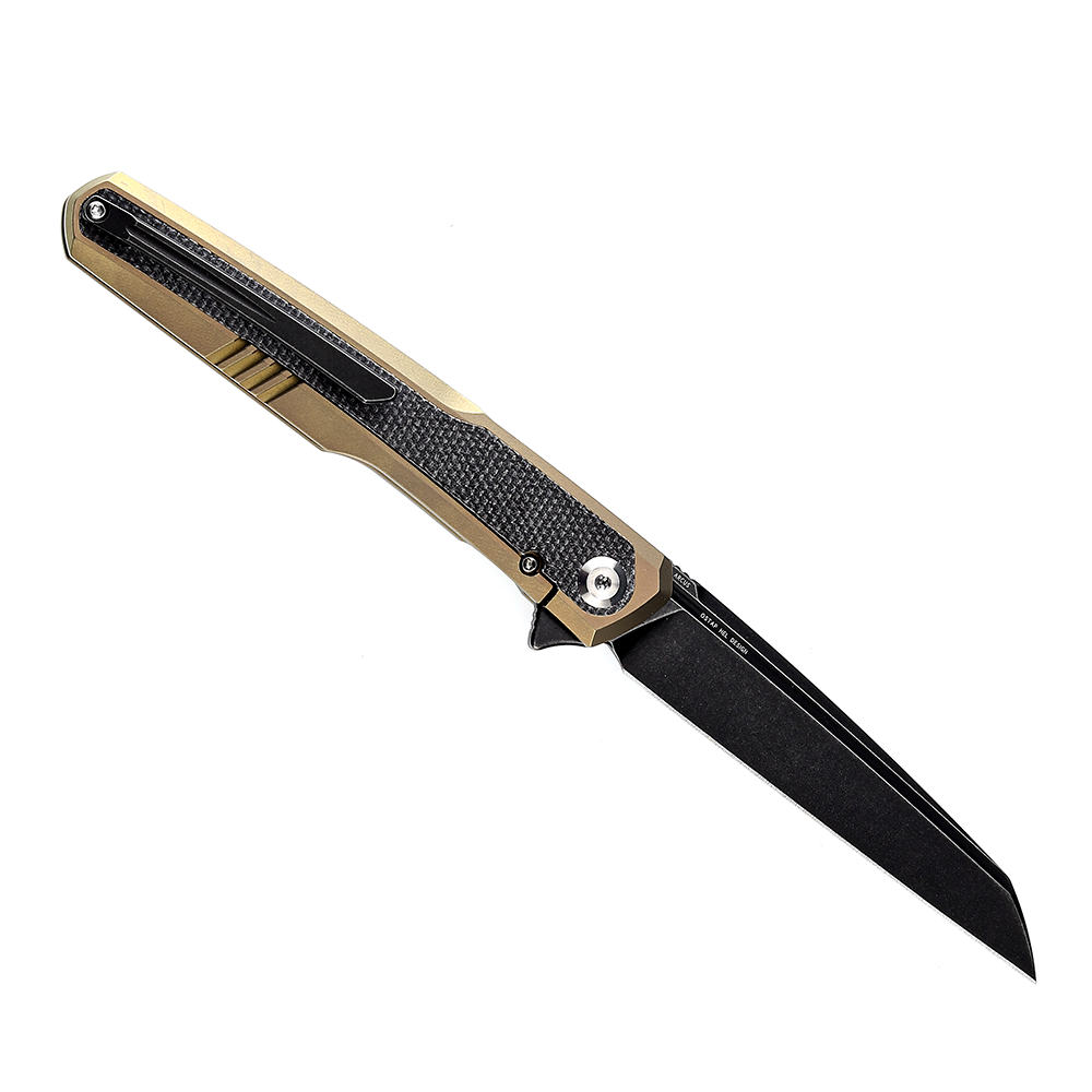 Kansept Arcus K1046A4 open position showing CPM-S35VN wharncliffe blade
