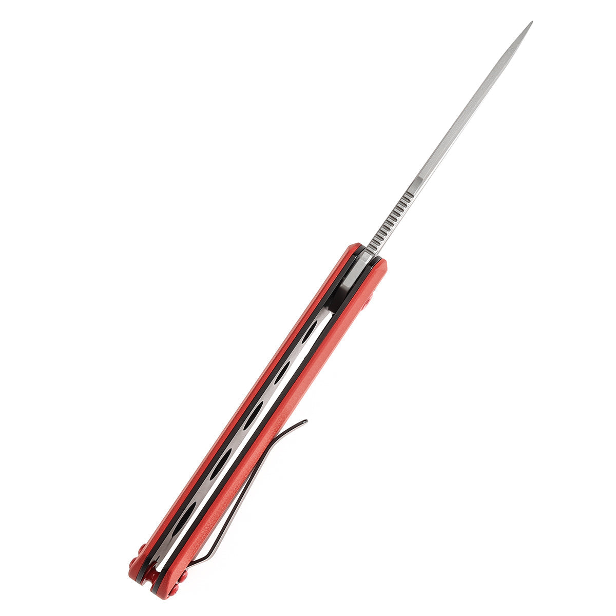 Kansept Qilin K1047A1 red G10 handle scales