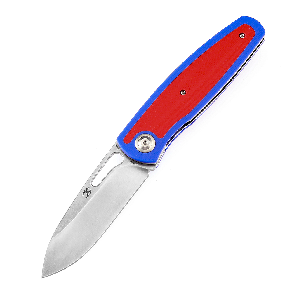 Kansept Mato K1050A1 open position showing CPM-S35VN spear point blade