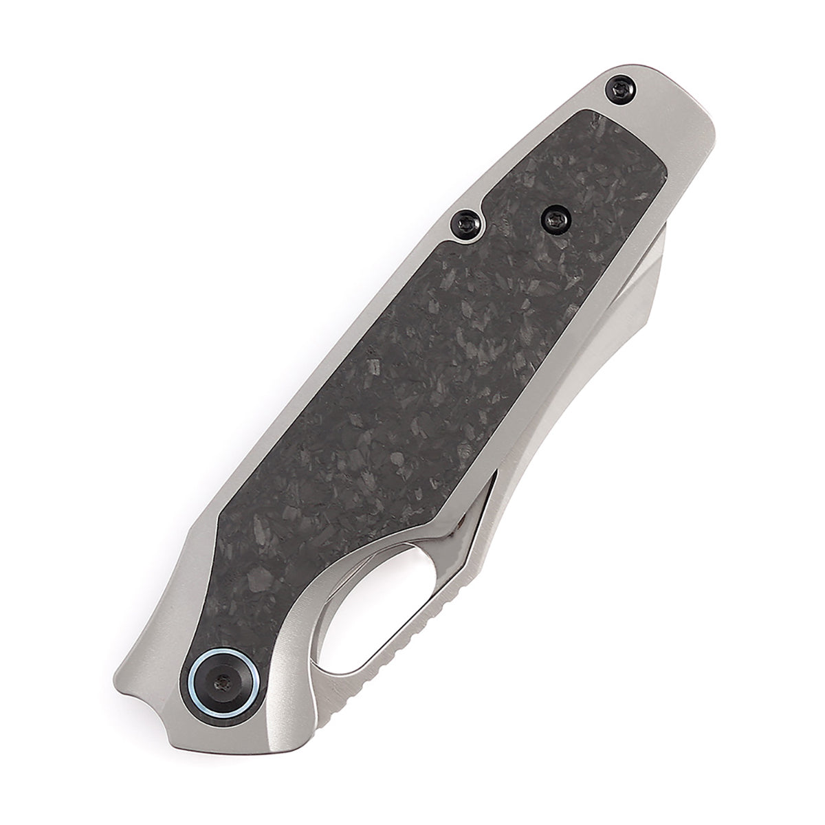 Kansept Tuckamore K1052A1 blade detail – satin CPM 20CV sheepfoot