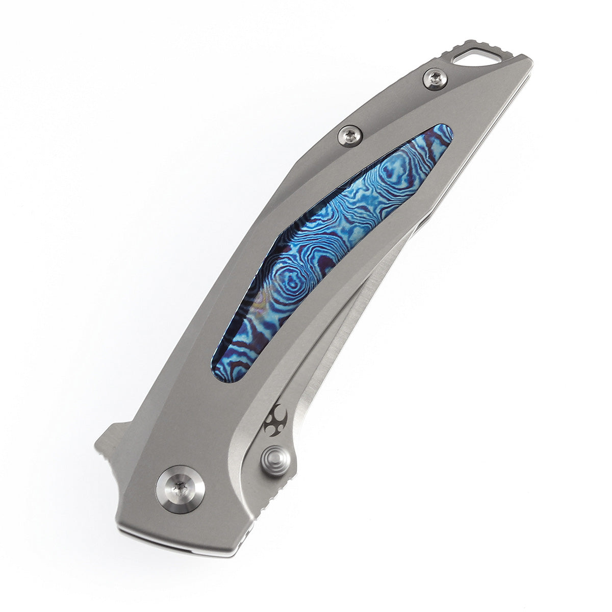 Kansept Baku K1056A8 blade detail - satin CPM-S35VN clip point