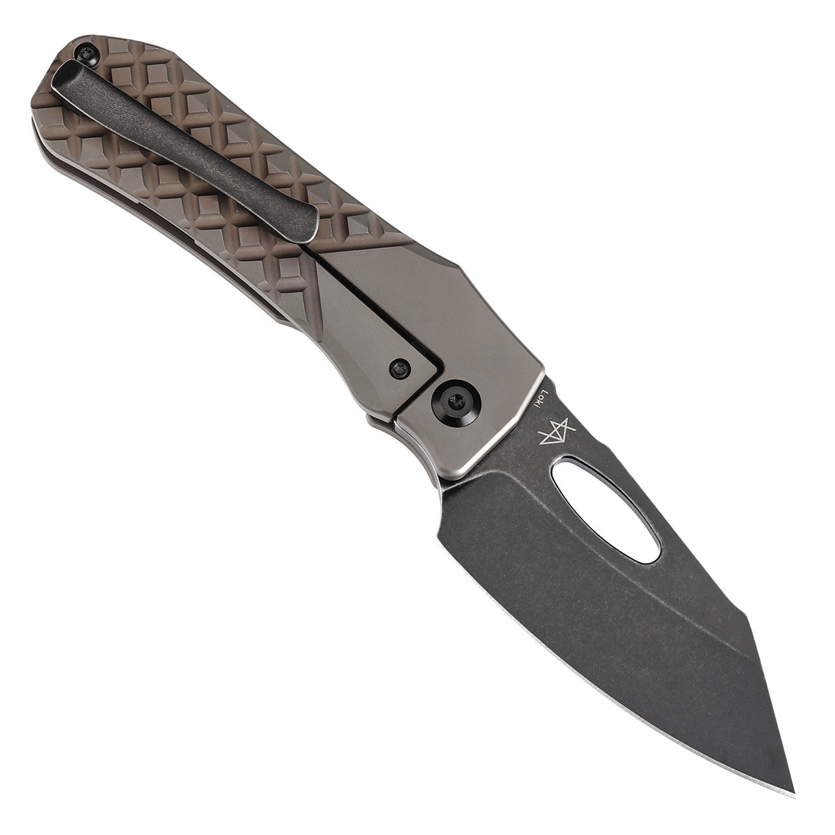 Kansept Loki K1058B4 open position showing CPM S35VN drop point blade