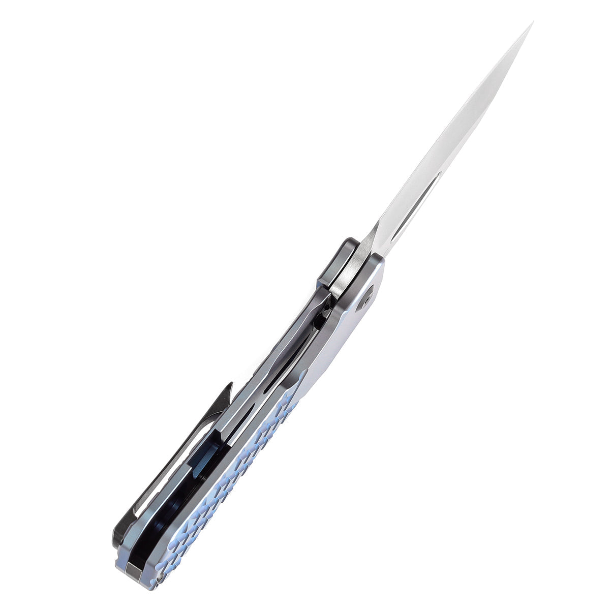 Kansept Loki K1058B6 blade detail – satin CPM S35VN drop point
