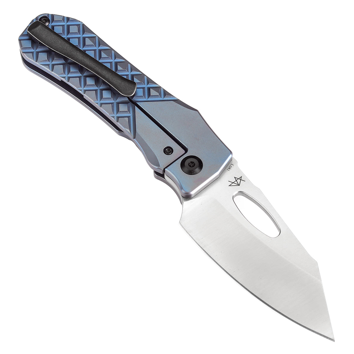 Kansept Loki K1058B6 open position showing CPM S35VN drop point blade