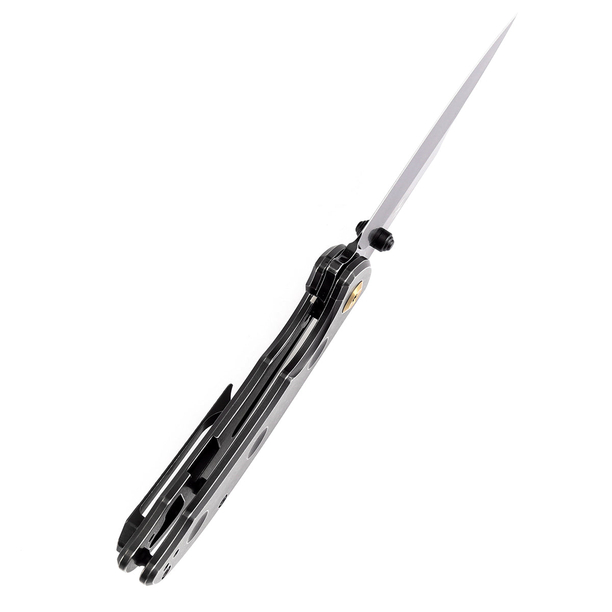 Kansept Rei K1061A1 blade detail – black stonewashed CPM 20CV modified
