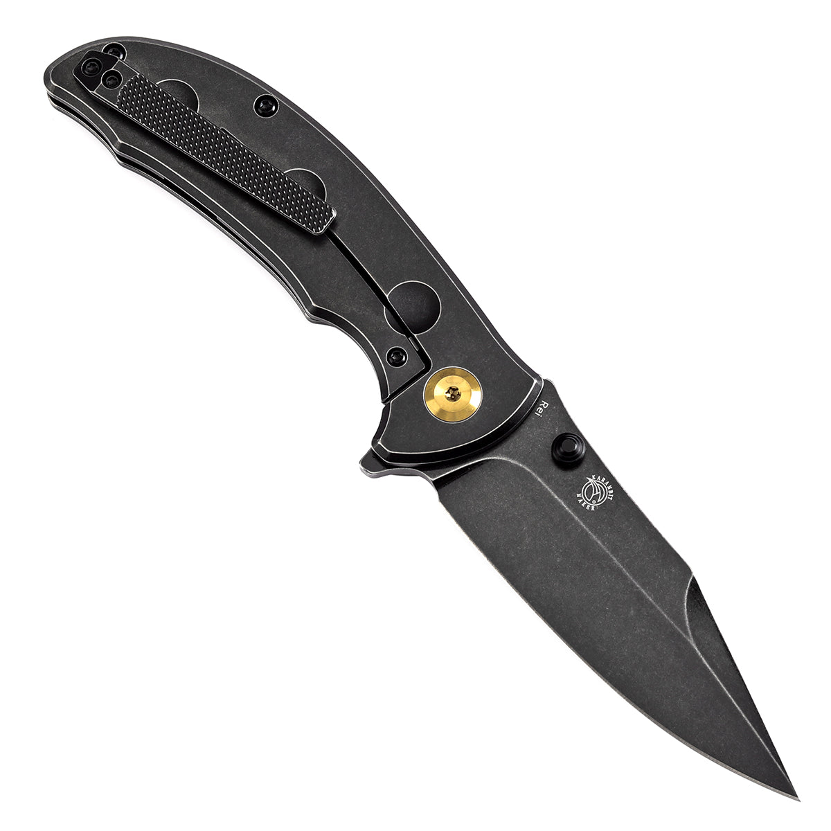 Kansept Rei K1061A1 open position showing CPM 20CV modified blade