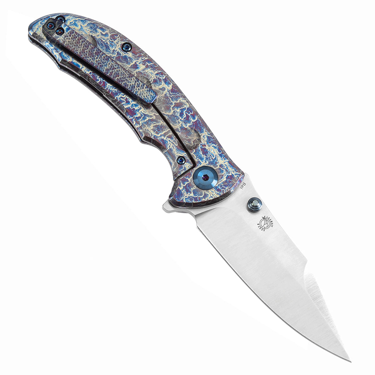 Kansept Rei K1061A4 open position showing CPM 20CV modified blade