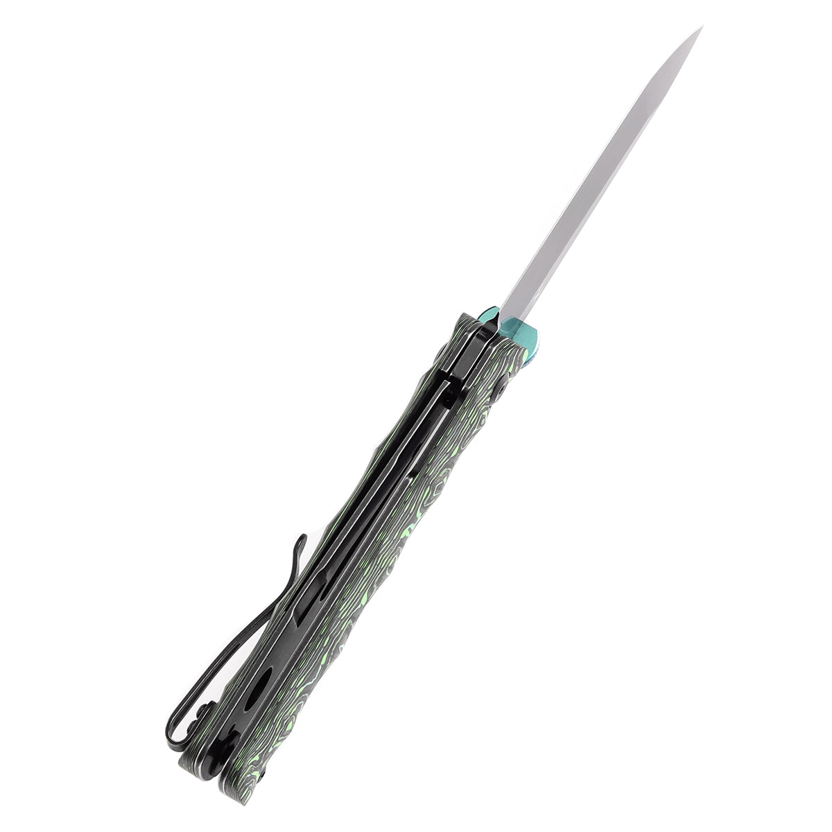 Kansept BTF K1064A2 blade detail – black stonewashed CPM S35VN tanto