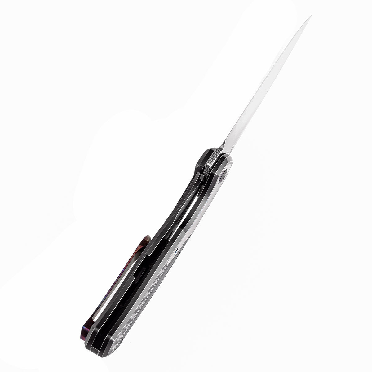 Kansept Havørn K1069A5 blade detail – satin CPM S35VN clip point