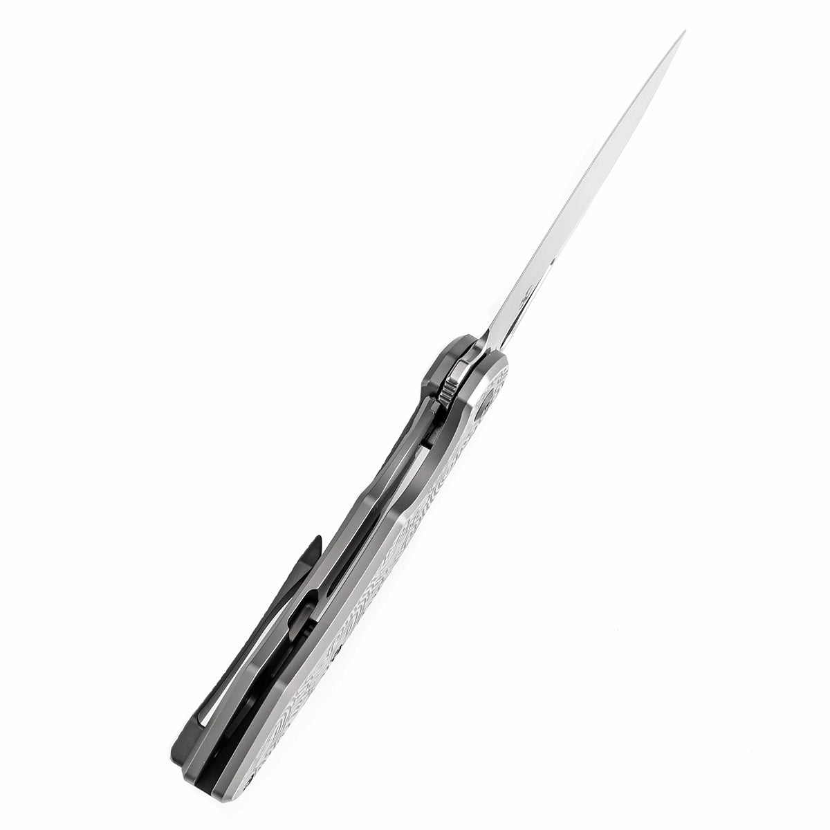 Kansept Echis K1071A3 blade detail – stonewashed CPM S35VN drop point