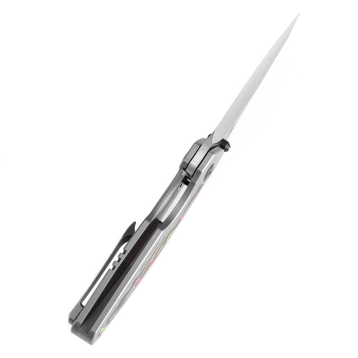 Kansept Baba Yaga K1074A4 blade detail – satin CPM 20CV Wharncliffe