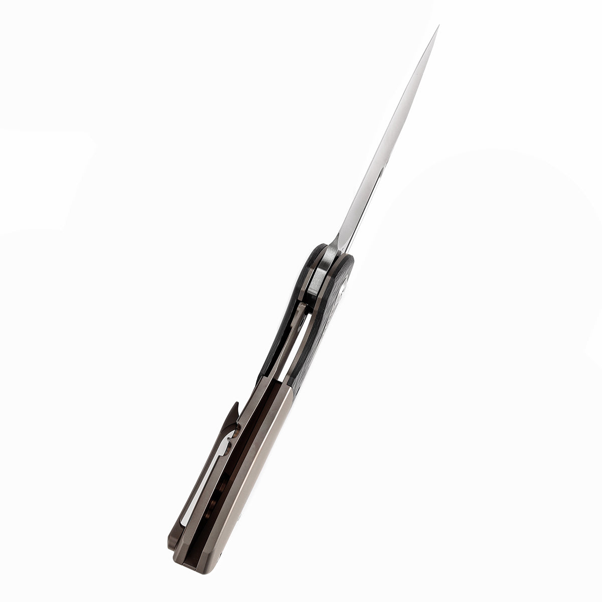 Kansept Thoth K1075T3 blade detail – satin CPM 20CV clip point
