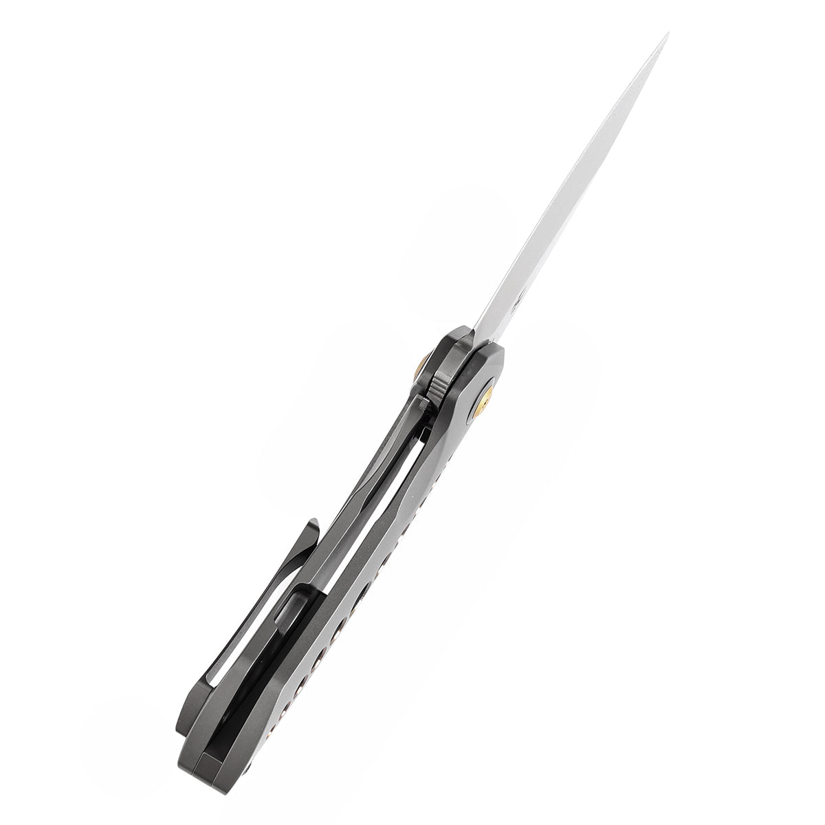 Kansept ODD 21 K1077A2 blade detail – Damascus drop point