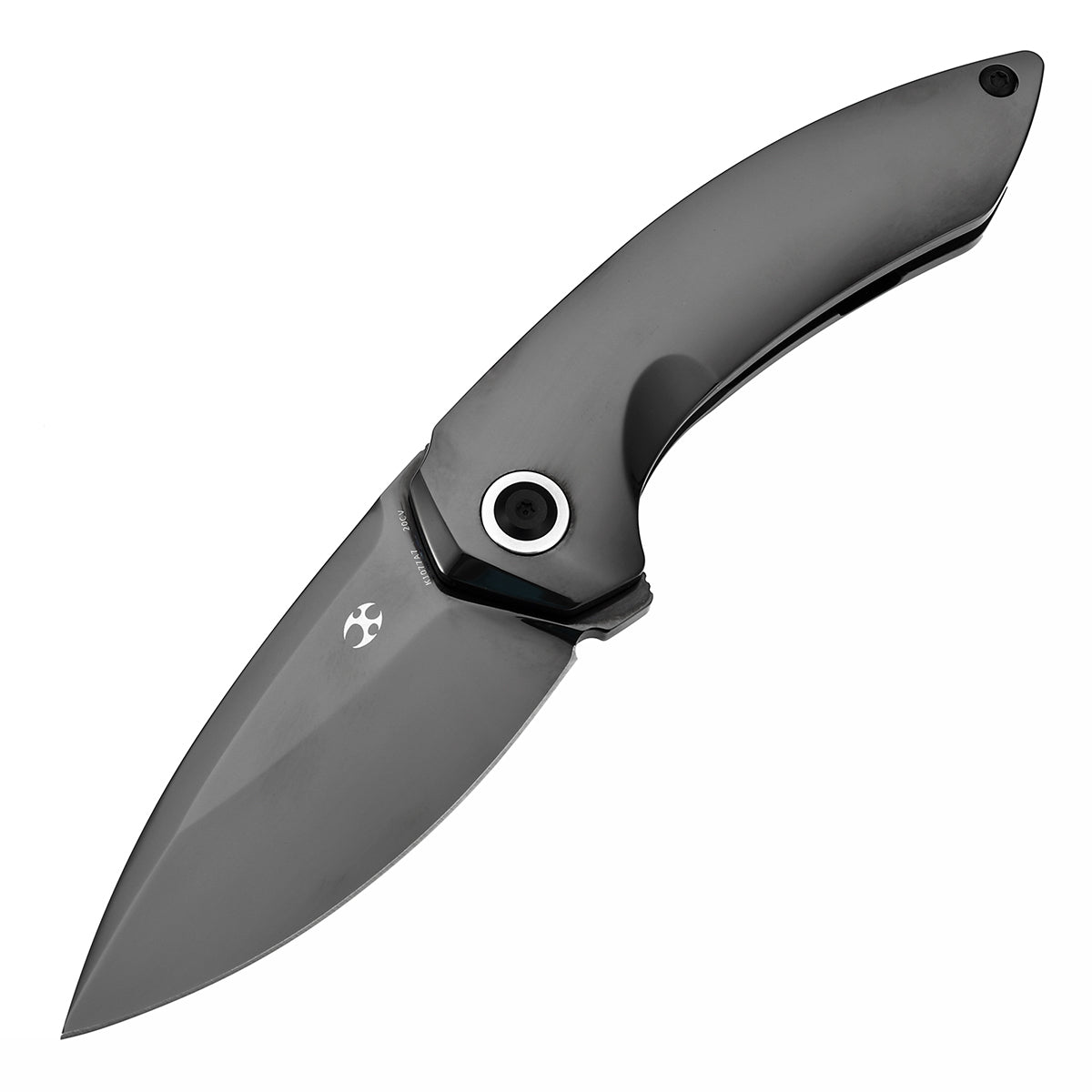 Kansept ODD 21 K1077A7 open position showing CPM 20CV drop point blade