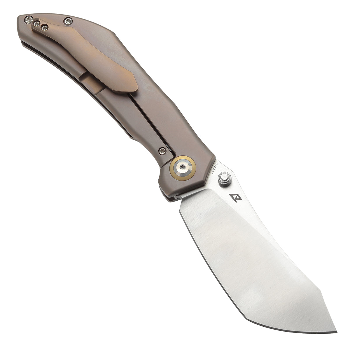 Kansept Tipper K1079A2 open position showing CPM S35VN Wharncliffe blade
