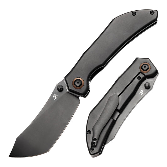 Kansept Tipper K1079A5 front view - 3.38" satin CPM S35VN wharncliffe folding knife
