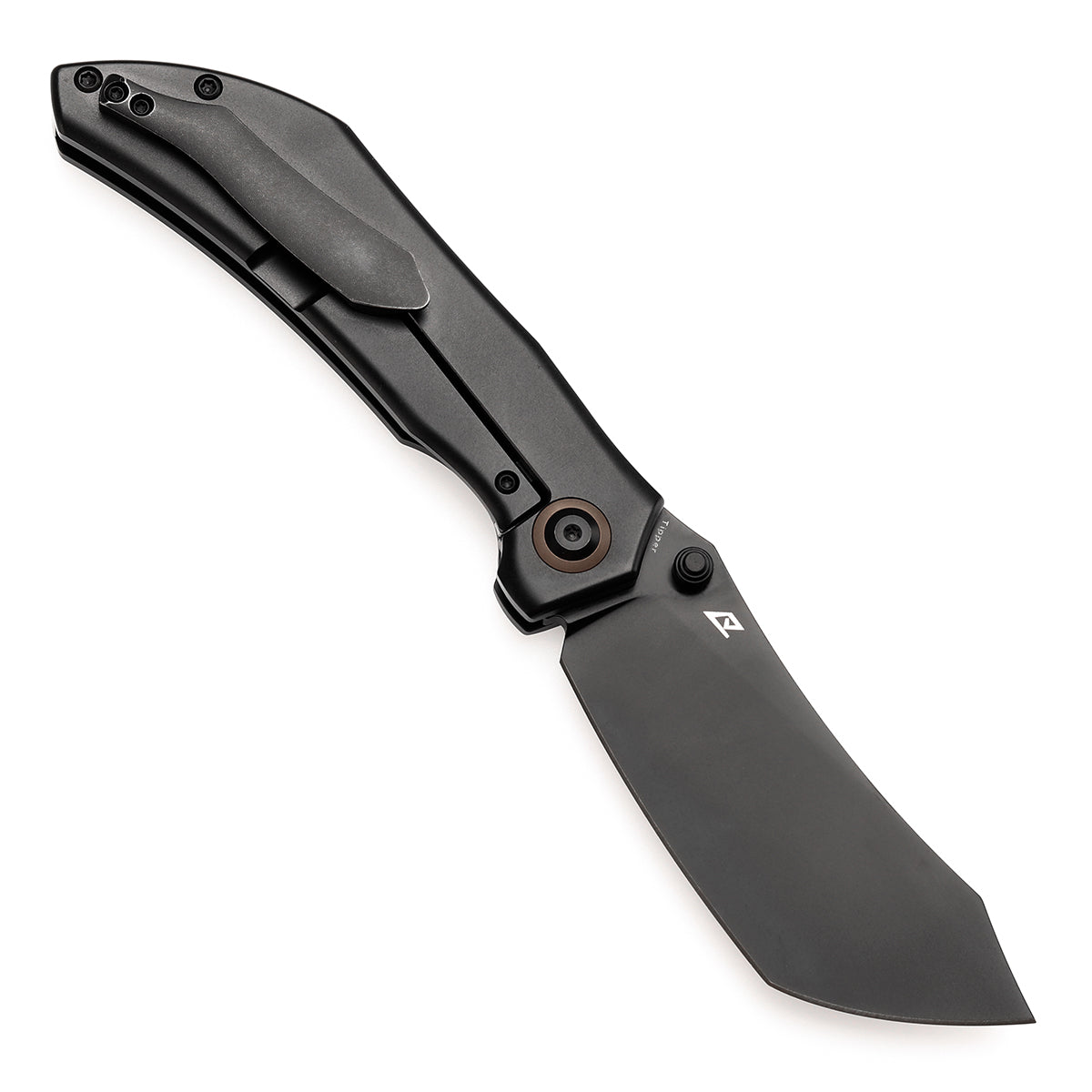 Kansept Tipper K1079A5 open position showing CPM S35VN wharncliffe blade