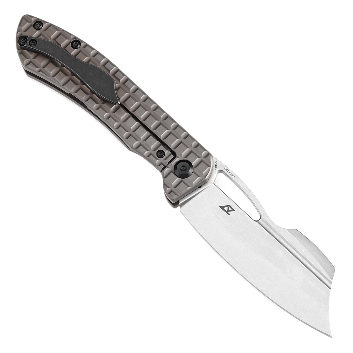 Kansept Cybin K1080A1 open position showing CPM S35VN blade