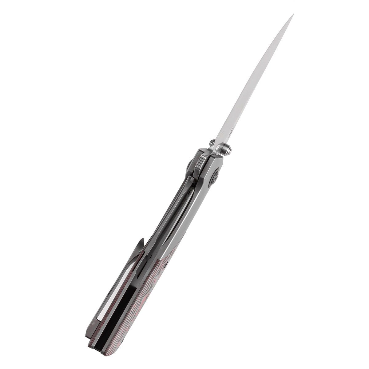 Kansept Deadite K1081A4 blade detail - stonewashed CPM S35VN clip point