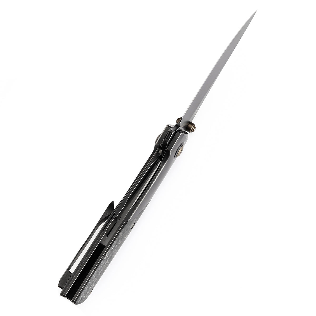 Kansept Deadite K1081A5 blade detail – Blackwash CPM S35VN clip point