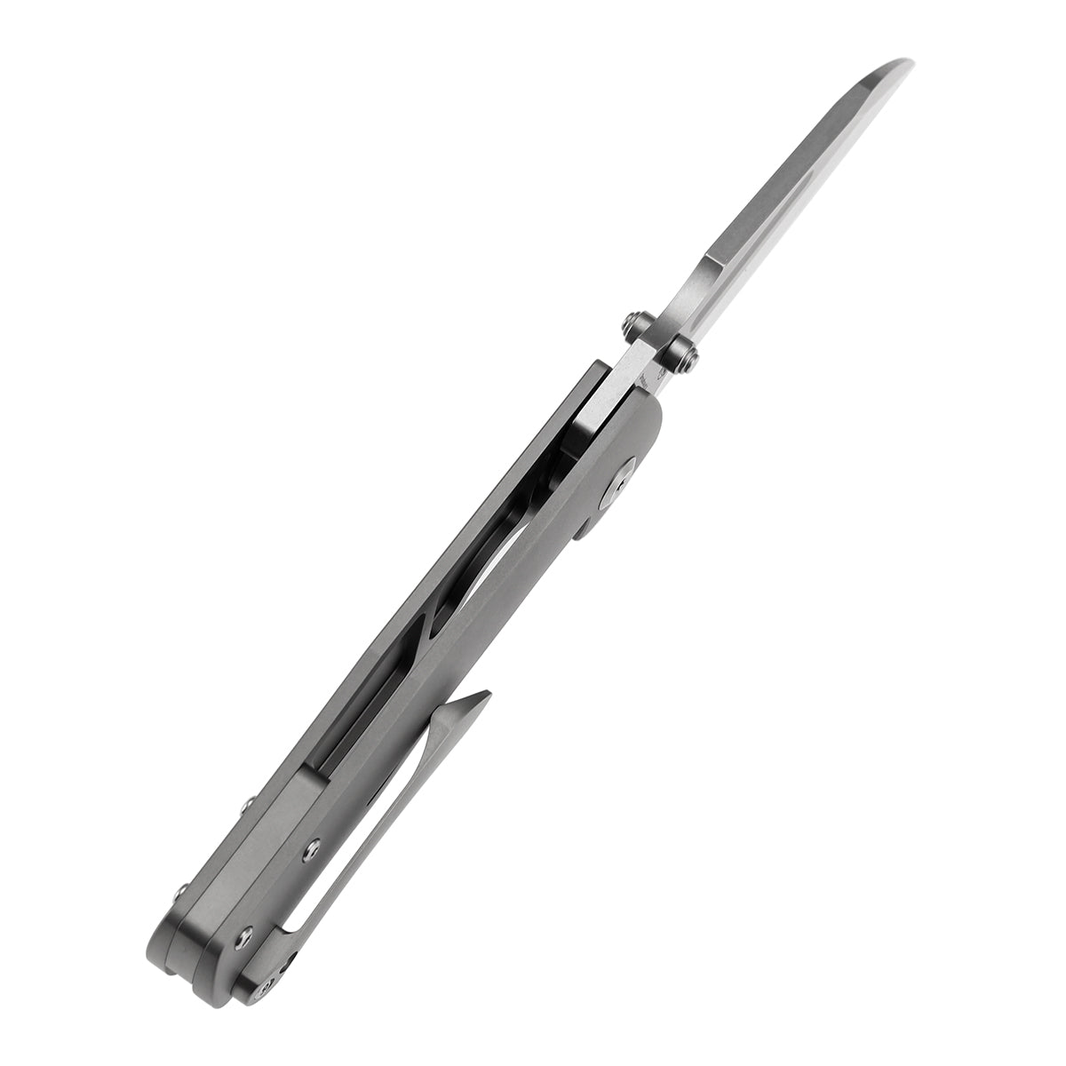 Kansept Dreadnaught K1082A1 stonewashed titanium handle scales