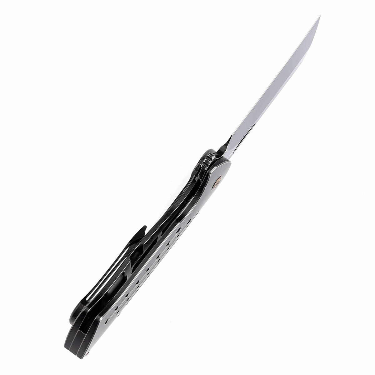 Kansept Leviathan K1083A3 blade detail – Blackwash CPM-S35VN cleaver