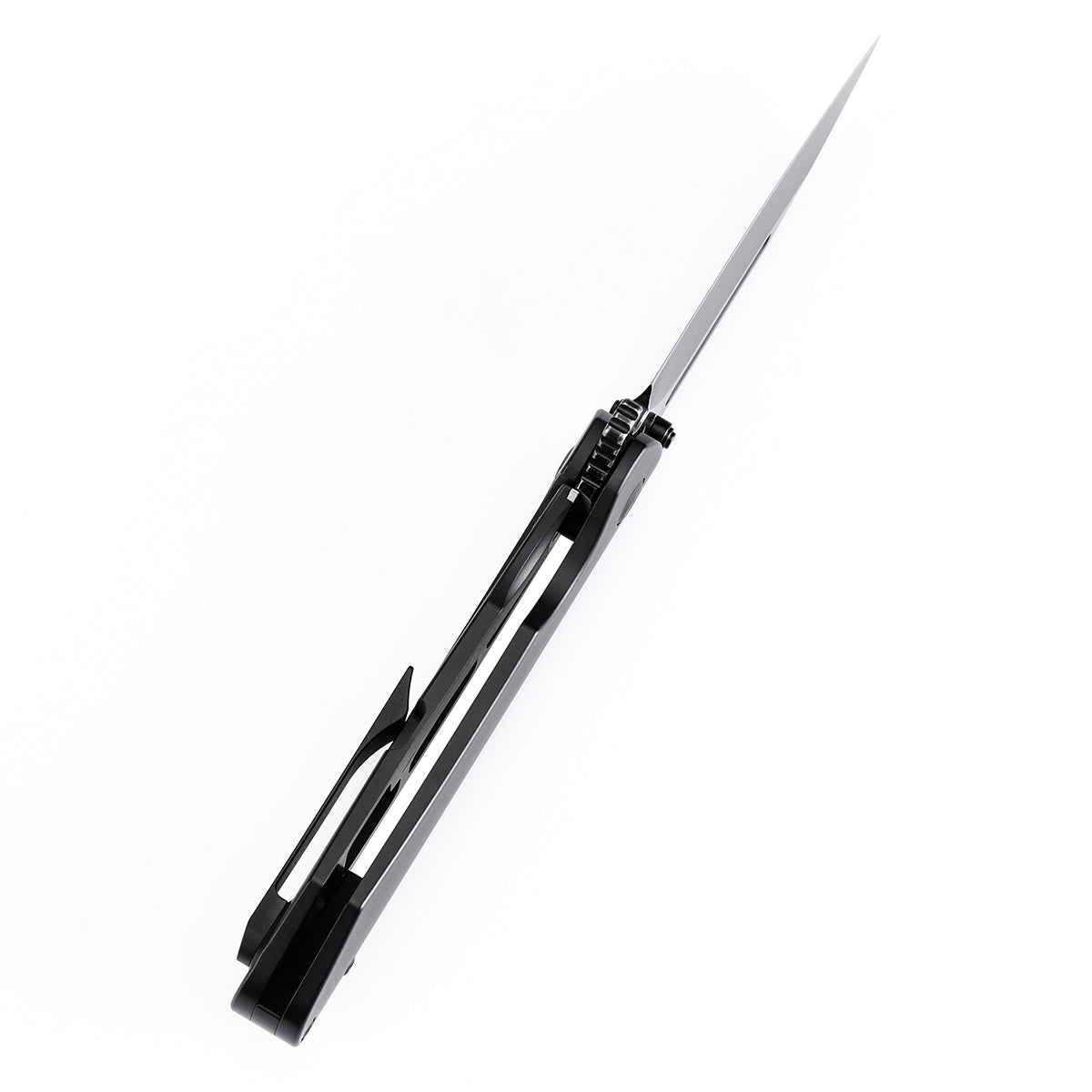 Kansept Superhawk K1084A1 blade detail – Blackwash CPM S35VN wharncliffe