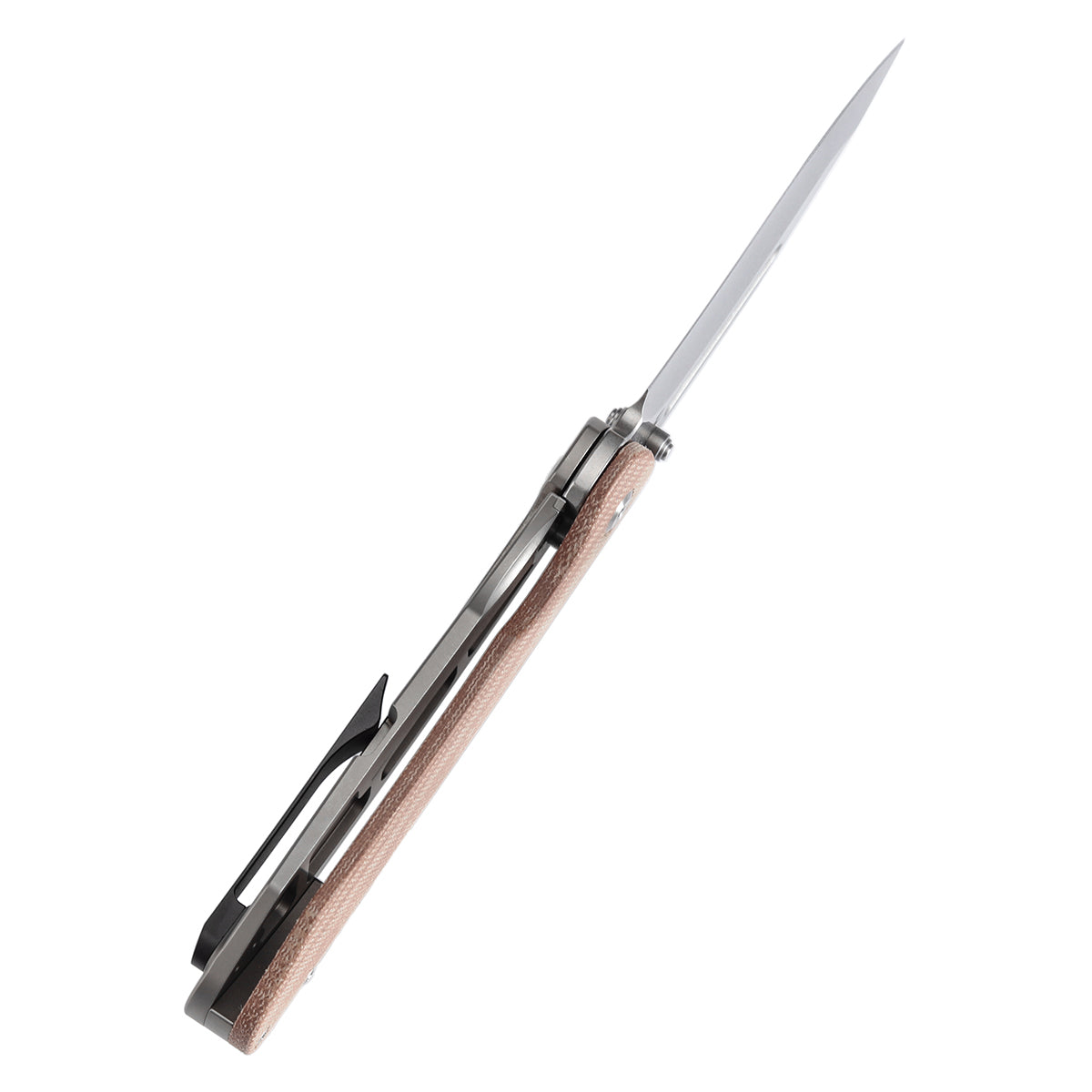 Kansept Superhawk K1084B1 blade detail - Stonewashed CPM-S35VN Wharncliffe