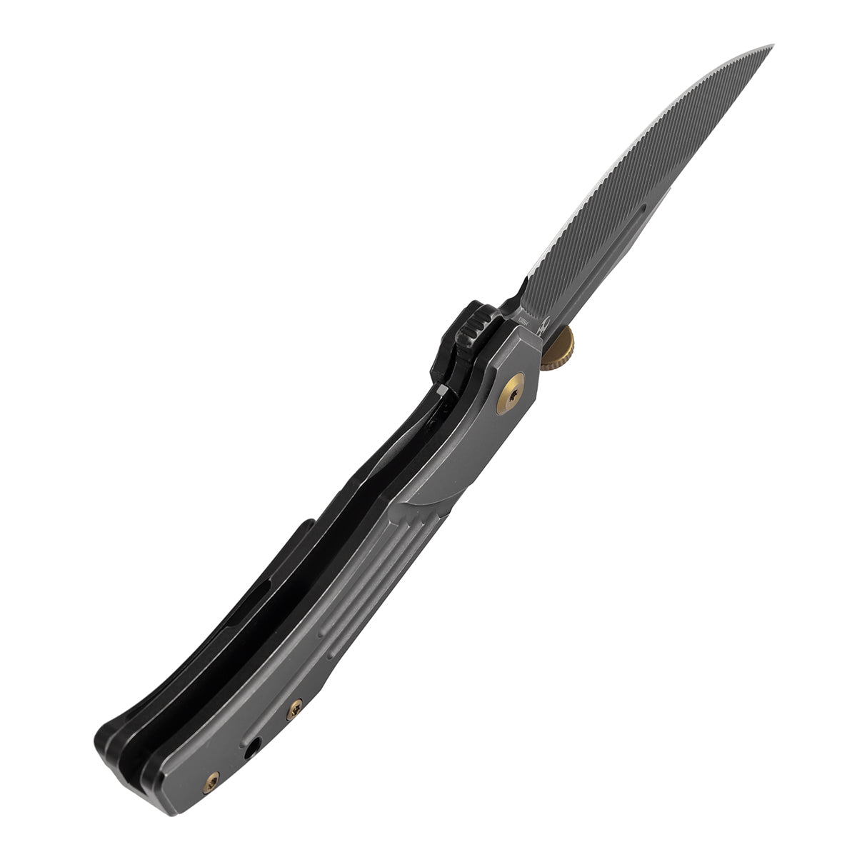 Kansept Orion K1089A4 blade detail – Blackwash CPM S35VN clip point