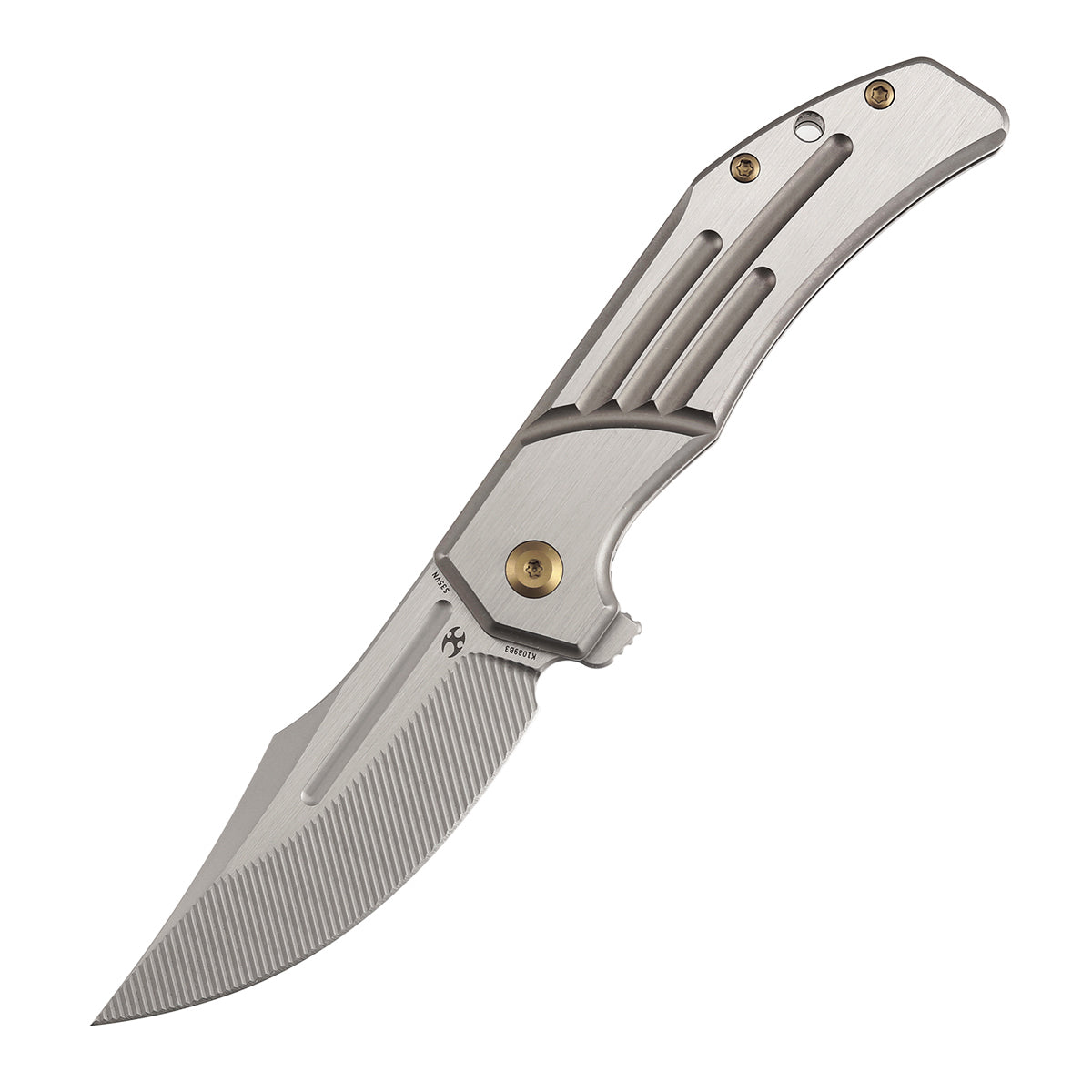 Kansept Orion K1089B3 open position showing CPM S35VN clip point blade