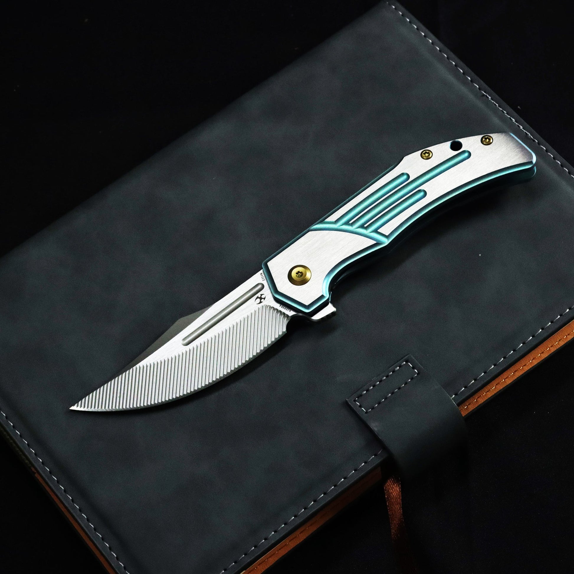 Kansept Orion K1089B4 front view – 3.07" Machine Satin CPM-S35VN Clip Point folding knife