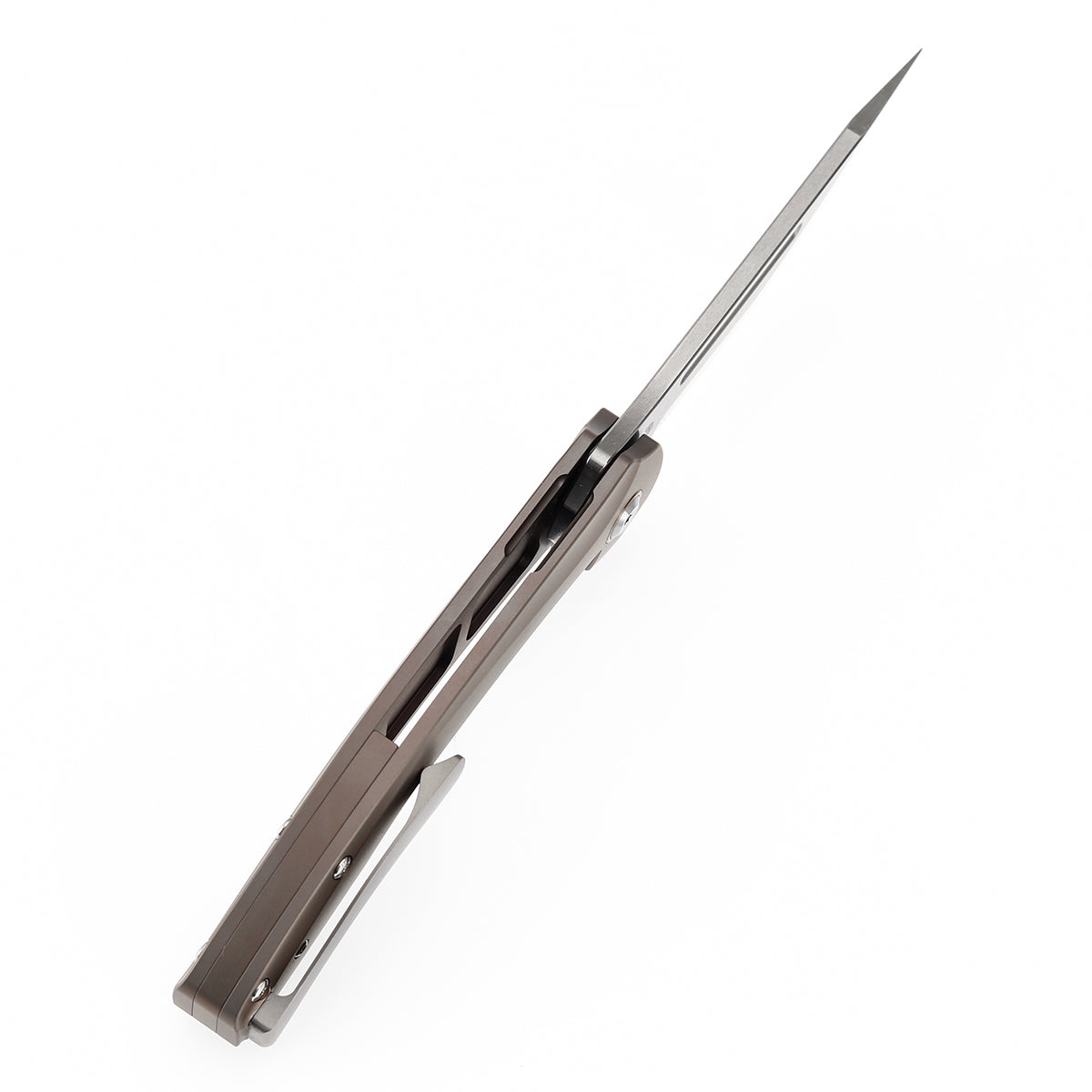 Kansept Hira K1090A2 bronze anodized titanium handle scales