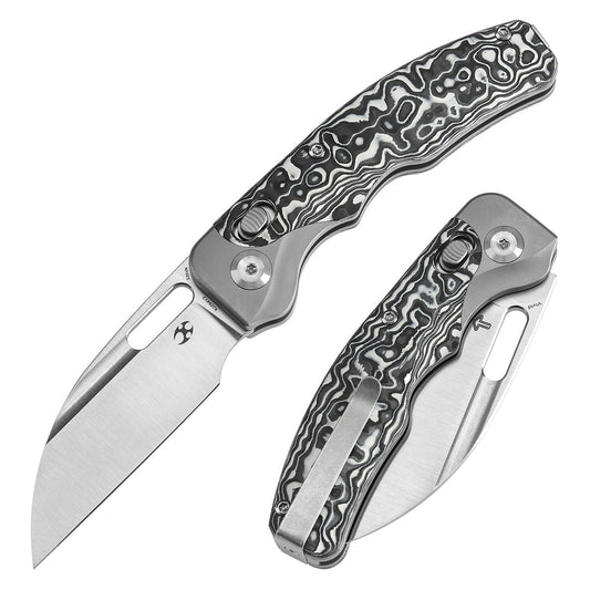 Kansept Vivid K1094V3 front view – 3.04" satin CPM S35VN Wharncliffe folding knife