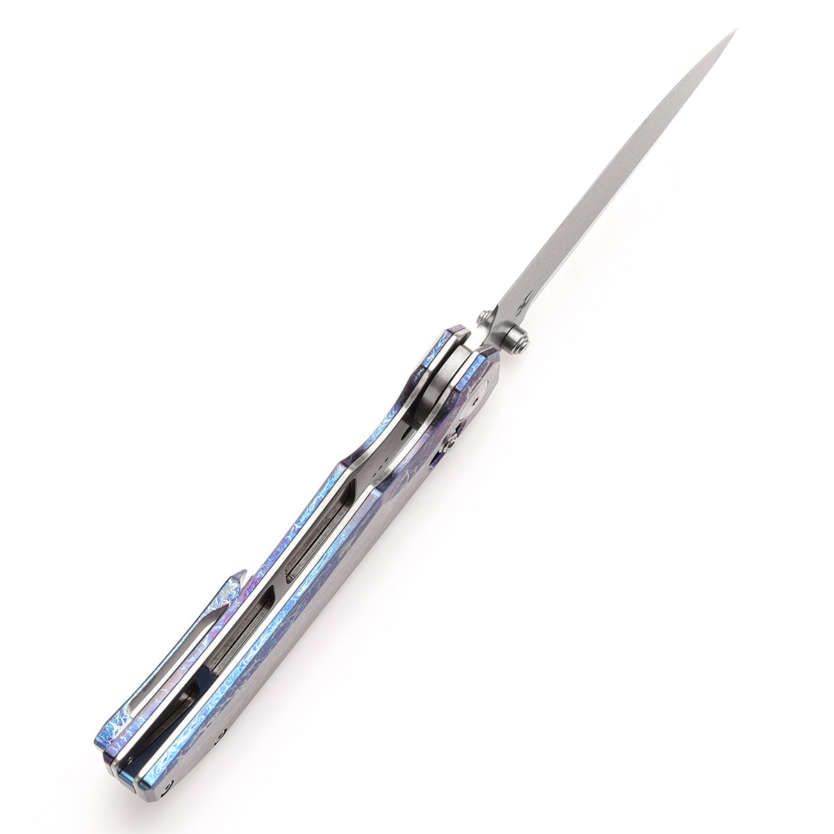 Kansept Eaglestrike K1095V1 titanium frame lock detail