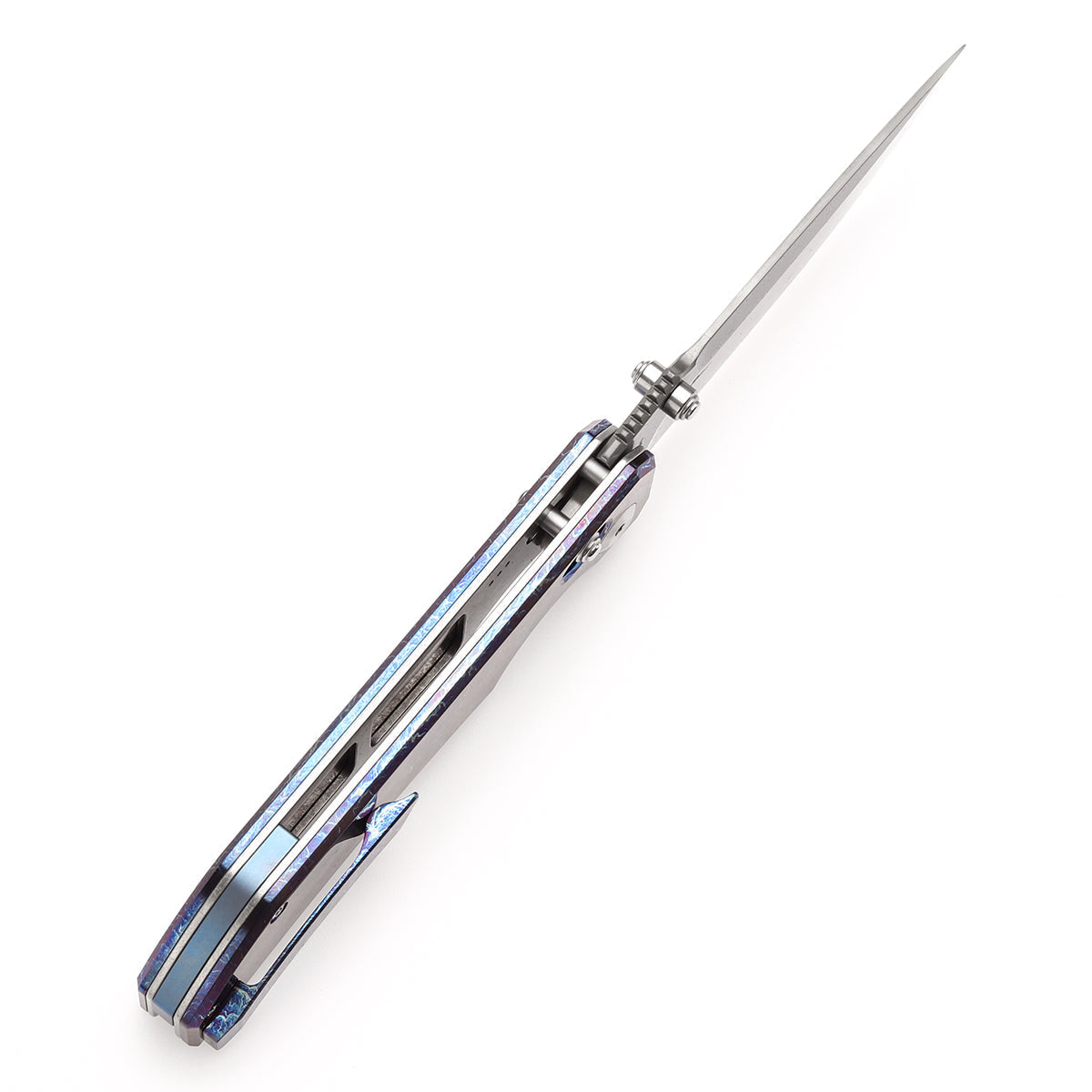 Kansept Eaglestrike K1095V1 lightning strike titanium handle scales