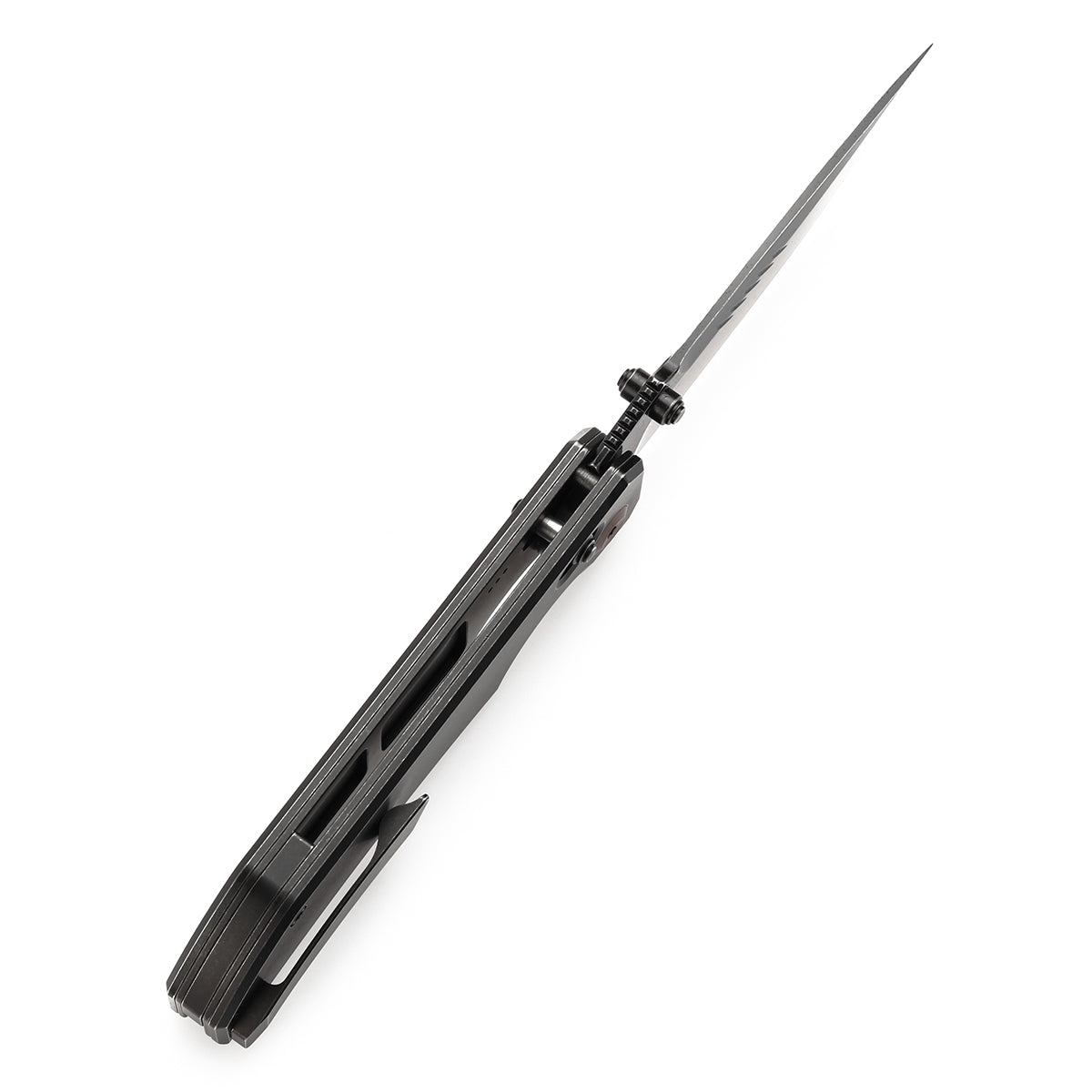 Kansept Eaglestrike K1095V2 black blackwash titanium handle scales